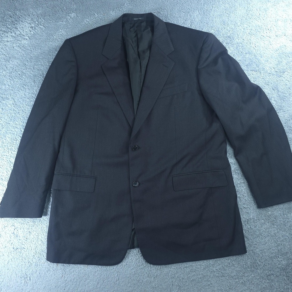 Luca Di Marco Sport Coat Mens 44 Long Gray Loro Piana Wool Herringbone Italy
